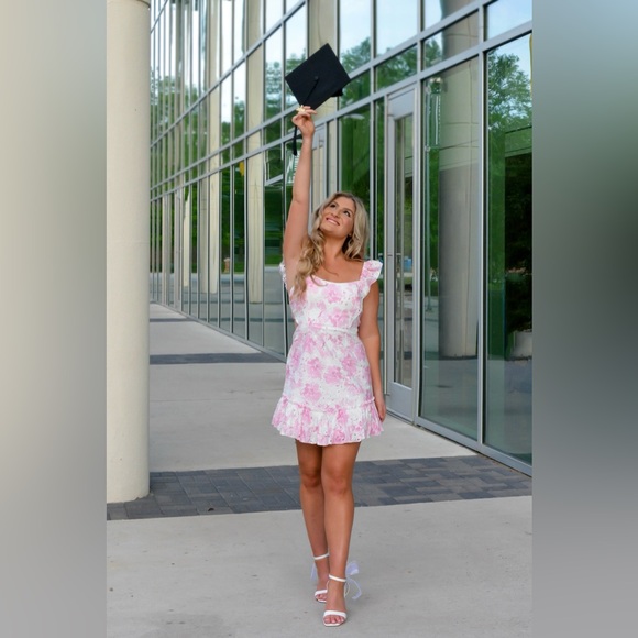 Hello Molly Message in a bottle dress in pink - Picture 4 of 4